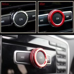 벤츠 메르세데스 벤츠 A B 클래스 GLK ML W176 부품 자동차 스타일링을위한 볼륨 손잡이 장식 링 스티커