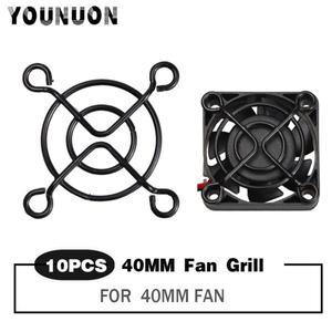 10Pcs YOUNUON 40MM 블랙 메탈 스틸 팬 프로텍터 핑거 가드 그릴 네트