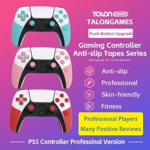 TALONGAMES 컨트롤러 그립 테이프 미끄럼 방지 스티커 프로 버전, 플레이스테이션 5 듀얼센스 보호와 호환