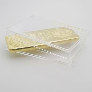 호환 90 52 케이스, 7mm, 바 내부 골드 또는 밀폐, 직접 포장 맞는 투명 상자에 금괴