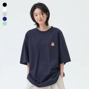 [그루브라임]유니) C100 18S 싱글 덤비베어 와펜 반팔티 (레귤러핏)(5COLOR) [LRBMCTR703M]