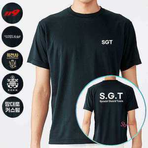 블랙 SGT 군인 반팔티셔츠 특별경호대klm165