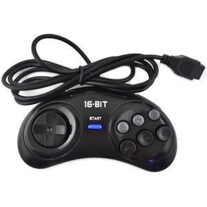 SEGA Genesis 용 게임 컨트롤러 16 비트 핸들 MD 액세서리 버튼 패드
