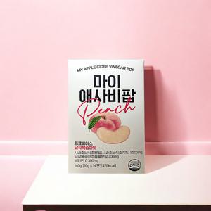 뉴베러 마이 애사비팝 납작복숭아맛 1박스 (14포)