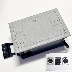 전원 2구 XLR 캐논 LAN HDMI 악세스 플로어 시스템박스 컨넥터 포함 85mm