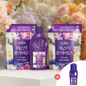 아우라 퍼퓸캡슐 미스틱 문라이즈 1.7L 2개+1L 1개+섬유유연제 200ml 1개
