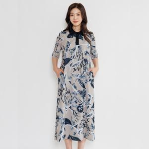 [최초가 238000원] 캘리플라워 카라 드레스  AHMPDF10)-BEIGE