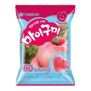 마이구미 복숭아 10개 과일젤리 과일맛젤리 과일향 과즙젤리 상큼한 달콤한 탱탱함