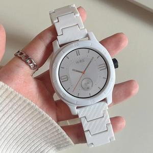 갤럭시 7/4/5/6/클래식 46mm/액티브 2 40 44mm/기어 S3 여성용 팔찌 amazfit gtr 4 2 20mm/22mm 밴드 용 탄소 섬유 밴드