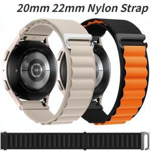 갤럭시 시계 7/6/5/4/나일론 스트랩 용 클래식 밴드 22mm 알파인 루프 팔찌  GT4 GT2 3 GT5/Pro 46mm