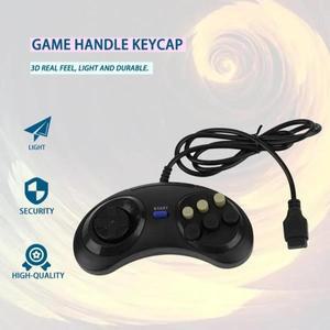 SEGA Genesis 용 1pc 게임 컨트롤러 16 비트 핸들 MD 액세서리 6 버튼 패드