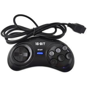 SEGA Genesis 용 게임 컨트롤러 16 비트 핸들 MD 액세서리 6 버튼 패드