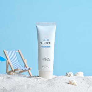 1+1 니얼지 에어터치 톤업 선크림50ml 혼합자차 생얼선크림 파데프리 생기톤업