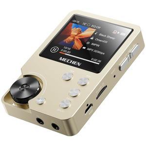 MECHEN M30 HiFi MP3 플레이어, 무손실 DSD 고해상도 디지털 오디오 음악 64GB 메모리 카드를 갖춘 휴대용 플레이어 골드
