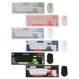 지클릭커 오피스프로 WMK50 사일런스 M 98 무선 키보드 마우스 세트 (Greenwich) (RC1)