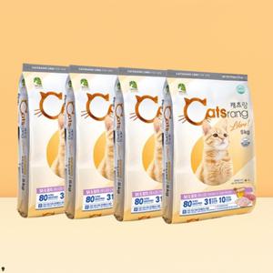 캐츠랑 리브레 길냥이 사료 5kg 4개