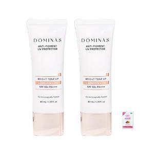 [도미나스]  트라넥삼산 안티 피그먼트  브라이트  톤업 선크림 40ml  2개  + 폼클렌
