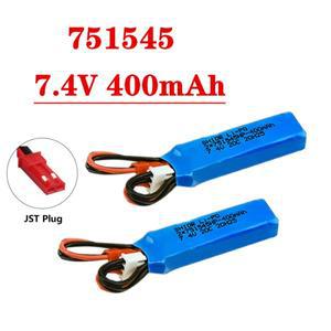 Lipo 배터리 P929 K969 1/28 원격 제어 자동차 예비 부품 RC 2S 7.4V JST Plu 400mah