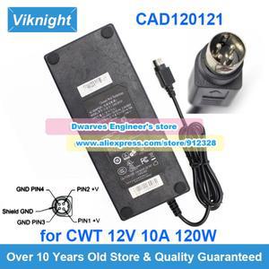 CWT 시놀로지 NAS DS1019 용 충전기 EA11011H-120 CAD120121 AC 어댑터 4 핀 원형 전원 공급 장치 12V 10A