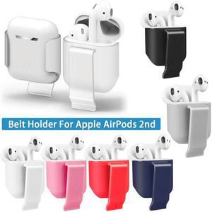 Apple AirPods 2 용 이어 버드 케이스 클립 벨트 홀더 박스 허리 충전기 내구성 홀스터 행거