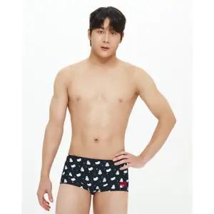 아레나 남성 플러피프렌즈2 선수 숏사각 A5SM1CQ02-BLK
