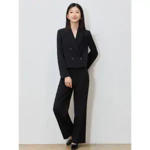 [리스트]2SET 미니멀 크롭 재킷+와이드 팬츠 2종세트 택가격 366000원 _P403437287
