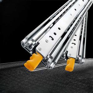 캠핑카 서랍 댐퍼 슬라이딩 600 1450mm 싱크대 120kg 은백색 3단 25cm