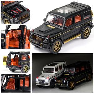 1:24 메르세데스 벤츠 G63 AMG 합금 자동차 모델 오프로드 차량 컴퓨터 책장 컬렉션 어린이를위한 장난감