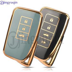 Jingyuqin TPU 자동차 키 케이스 커버, 렉서스 NX300 RX350 Es300h Rx450h GS300 GX470 IS250 ES350 LX570