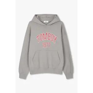 [STUDIO TOMBOY](타임스퀘어점패션관)2도 레터링 오버핏 후드 티셔츠 (9175322979)