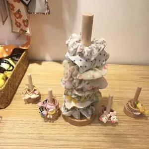 원목 헤어 액세서리 보관대곱창밴드 디스플레이 진열 거치대