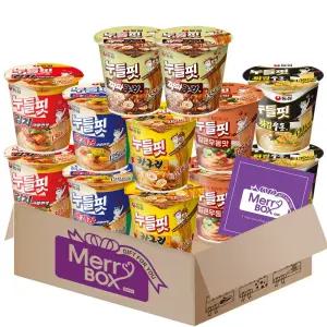 메리박스 누들핏1호 12개(튀김우동2+얼큰우동2+짜파구리2+육개장사발2+김치사발2+카구리2)