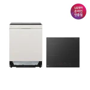 [으뜸효율 대상] LG 디오스 오브제컬렉션 식기세척기 인덕션세트 DUE5BGL1E+BEI3AS2E