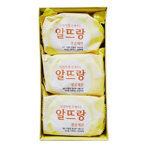 엘지 알뜰하게 오래쓰는 알뜨랑 비누 옐로레몬 140g 3개입 x 1개