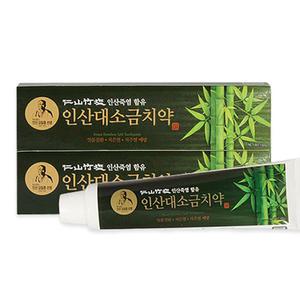 인산죽염 대소금치약 160g 2개 3무치약 (불소 파라벤 트리클로벤) 잇몸구강치아건강