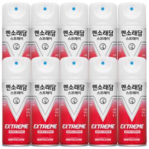 멘소래담 스프레이 익스트림 180mlx10개 핫타입 타박상 통증완화 뿌리는 에어파스