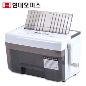 [현대오피스] 수동 문서세단기 PK-46L GRAY 최대 2매 CD/카드/스템플러 세단 문서파쇄기