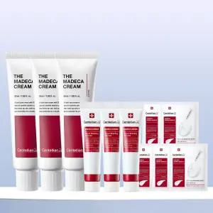 [본사직영] 더 마데카크림 45ml 3개 + 15ml 3개 + 더마마스크3 인텐시브포뮬러 5매
