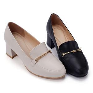 갤러리아 세라 여성 소가죽 데일리 통굽 로퍼 펌프스 단화 C23P402 컬러 2종 5C