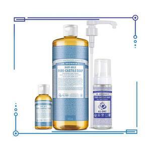 닥터브로너스 베이비 퓨어 캐스틸 솝 멀티 클렌저 950ml + 60ml