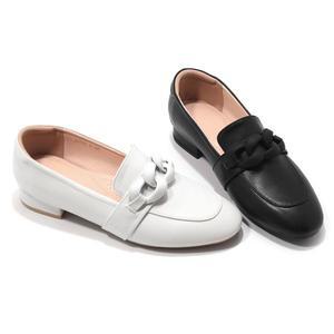 갤러리아 SAERA 세라 여성 라운드 토 로퍼 C24P500 흑색,아이보리 2CM