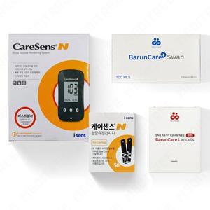케어센스N 혈당측정기+시험지50매+침100개+솜100매