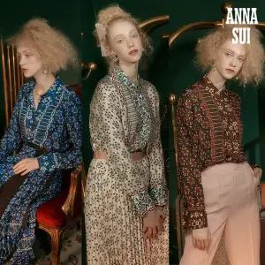 (ANNA SUI)  판타지아 실크 블랜딩 셔츠 블라우스 1종