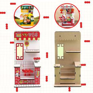 탕탕후루루루 진열대 가게 DIY 만들기 미니어처 배경판 꾸미기