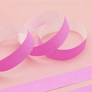놀이공원 핑크 종이 입장권팔찌 페스티벌 티켓팔찌