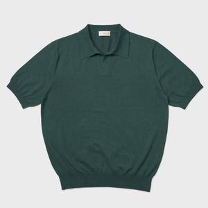 24SS Essential open collar knit Green