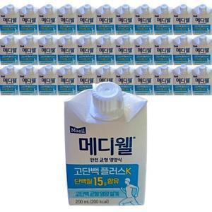 매일유업 메디웰 고단백 플러스K 200ml 24개