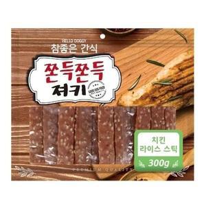 강아지 헬로도기 추천 육포 애견간식 치킨라이스 스틱 (WFGTVIZ)