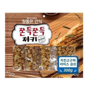 강아지 헬로도기 추천 육포 애견간식 치킨고구마 큐브 (WFGTVJ0)