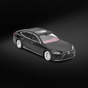 재고 있음 Enchery 1:64 2017 Lexus Ls500h 합금 미니어처 다이캐스트 모델 세단 자동차 맞춤형 장난감 Kid